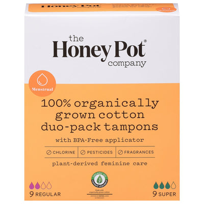 Regular and Super Absorbency Tampons Duo-Pack, 18 Count