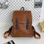 Sac à dos de voyage extérieur rétro en cuir authentique