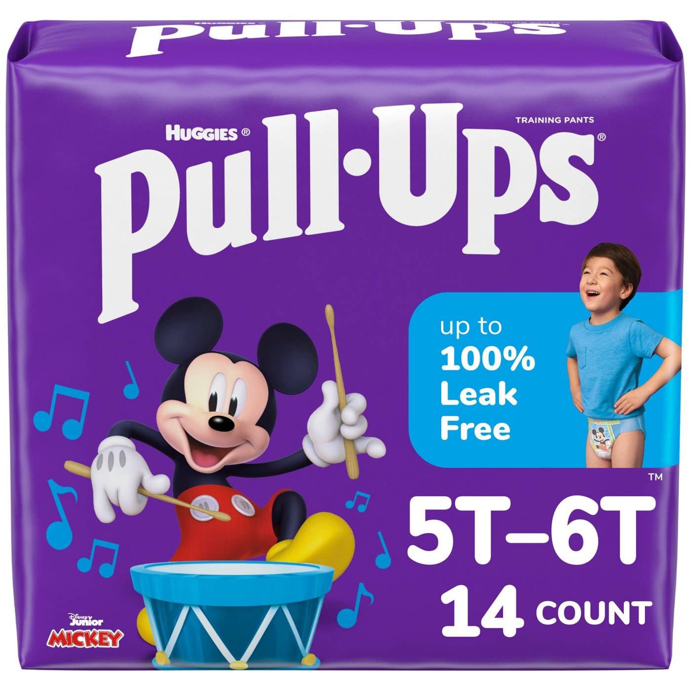Pull-Ups Training Pants for Boys, Size 5T-6T, 14 Count