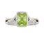 Anillo de Circonita Cubica Genuina en Plata Esterlina
