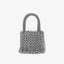 Dual-Color Amber Acrylic Cat-Eye Bead Hand-Braided Bag