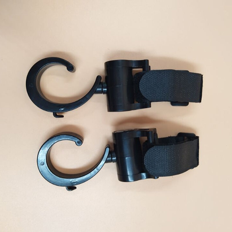 2pcs/ Baby Hanger Baby Bag Stroller Hooks Pram Rotate 360 Degree baby car seat accessories stroller organizer - Korvel