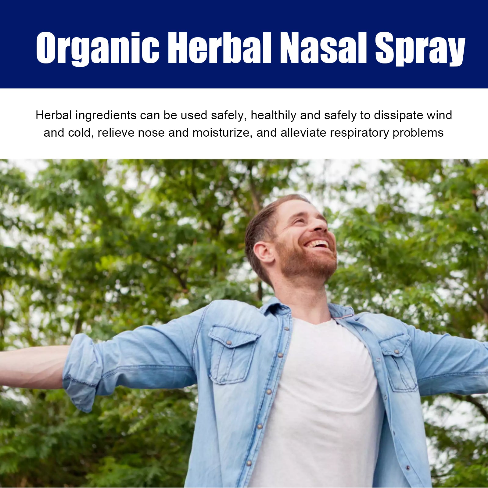 Organic Herbal Nasal Spray To Relieve Nasal Congestion, Itchy, Runny Nose And Sneezing Herbal Treatment Spray - Korvel