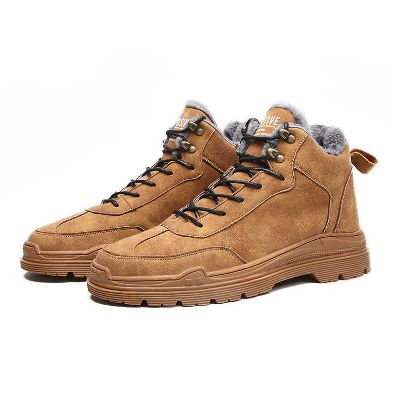 Premium Winter Fleece Outdoor Martin Boots