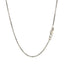 Cadena de Cable de Plata Esterlina Baño de Rodio - 1.4mm