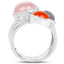 5.96 Carat Multi Stone Sterling Silver Engagement Ring
