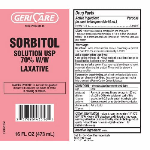 GeriCare™ Solución Laxante de Sorbitol – 16 fl oz