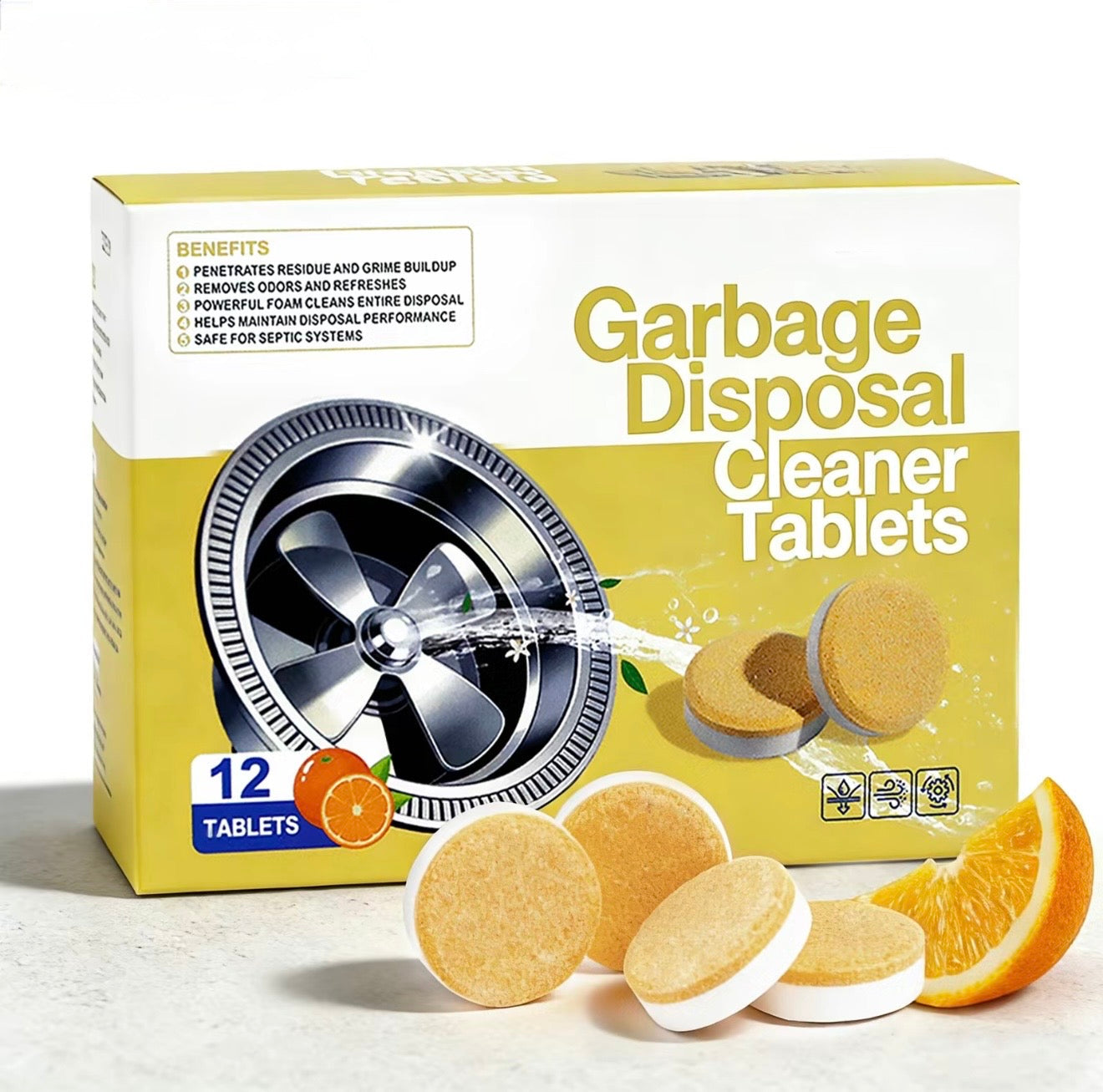 DrainFresh Disposal Tablets - Powerful Cleaning Solution