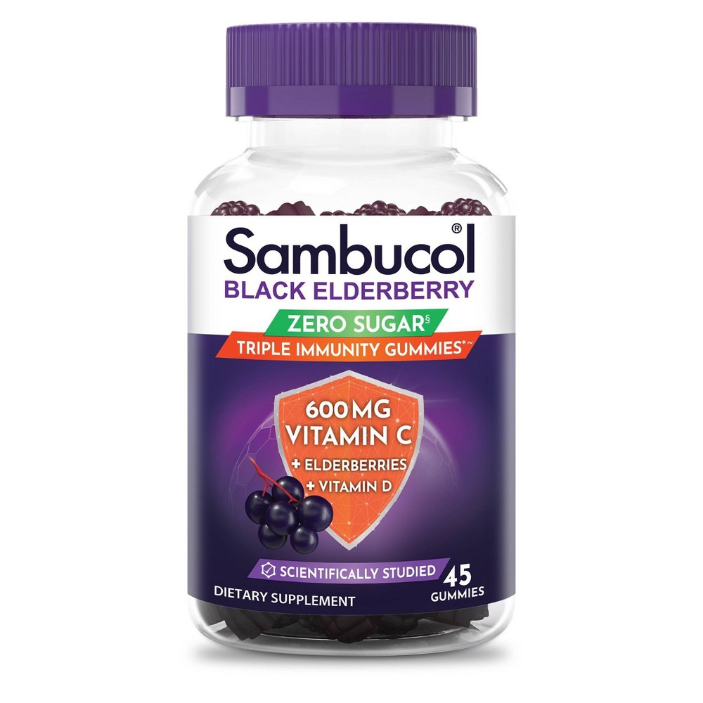 Sambucol® Gélules Végétaliennes Sans Sucre Triple Immunité Sureau Noir (45ct)