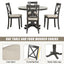 Orisfur 5 Pieces Dining Table and Chairs Set for 4 Persons Kitchen Room Solid Wood Table with 4 Chairs - Korvel