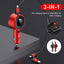 3-IN-1 Retractable Car Charger for iOS/Android/Type-C Devices