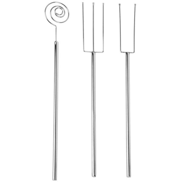 Juego de herramientas de inmersión de acero inoxidable de 3 piezas para caramelos y frutas