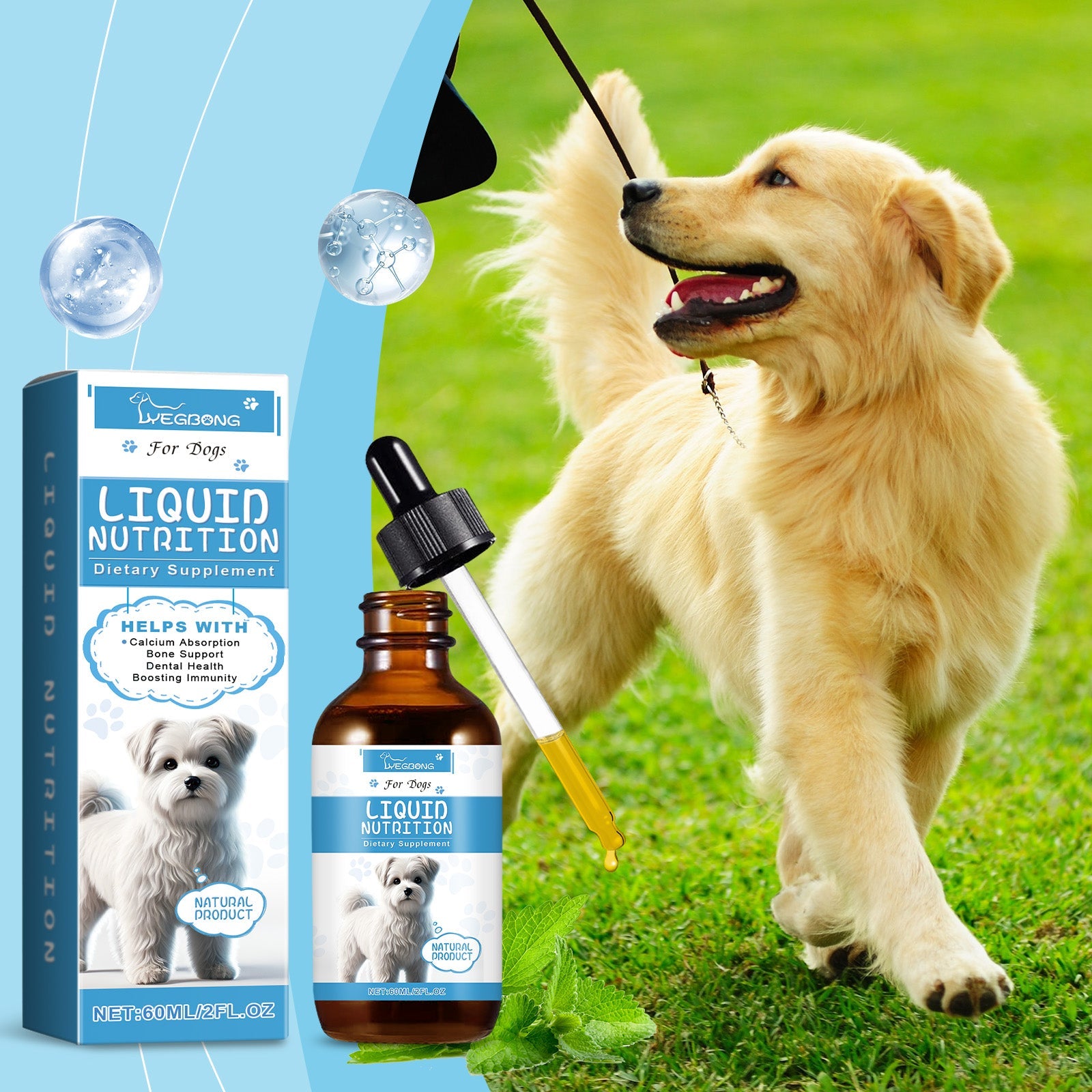 Pet Vitamin Supplement Drops Enhance Immunity And Promote Vitality Healthy Dietary Supplement Drops - Korvel