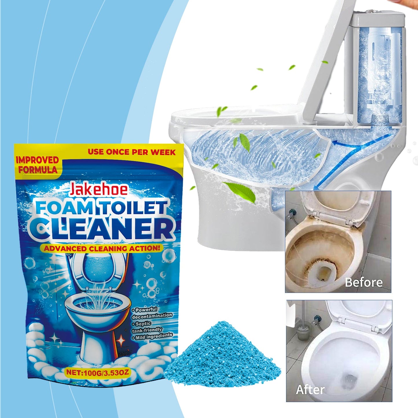 Limpiador de Inodoro de Espuma Premium para una Limpieza Efectiva