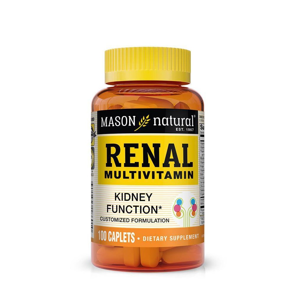 Mason Natural Renal Multivitamin Caplets - 100 Count