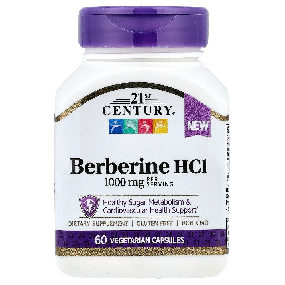 21st Century Berberine HCI, 60 Vegetarian Capsules