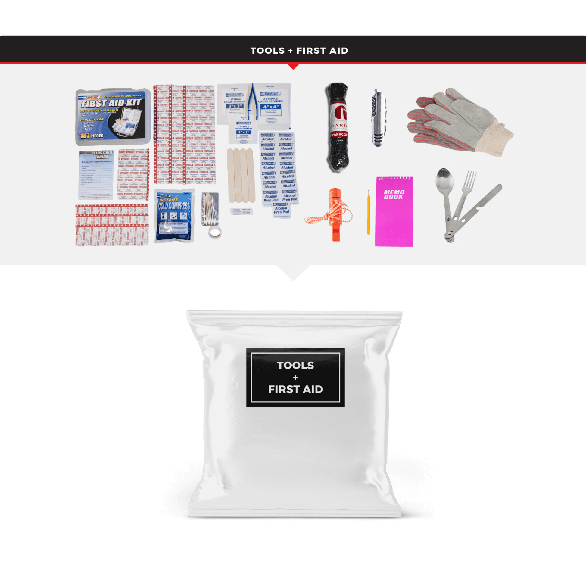 WSK Elite 72-Hour Emergency Evacuation Survival Rolling Bag - Korvel