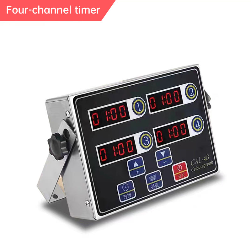 8 - Channel Calculagraph Kitchen Timer, 220V plug, shake - to - remind, 8 screens, great cooking accessory. - Korvel