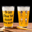 Tasse à bière en verre rond de 16 oz personnalisable