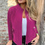 Woolen Lapel Tether Faux Pocket Suit Jacket