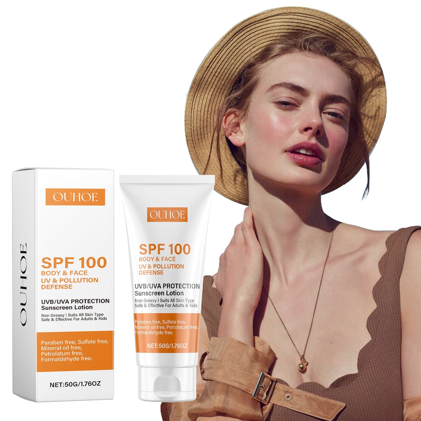 Lotion pour le visage à protection douce avec réparation UV