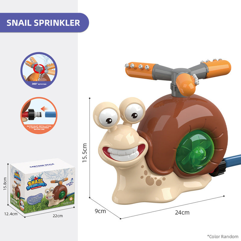 Cartoon snail sprinkler for boys and girls, summer garden lawn, water - spraying toys, fun pool party, backyard - Korvel