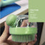 Hair Wash Comb Clear Brush Fluid Press Scalp Massage Bath Cleaning Shower Brush Home Shampoo Scrubber - Korvel