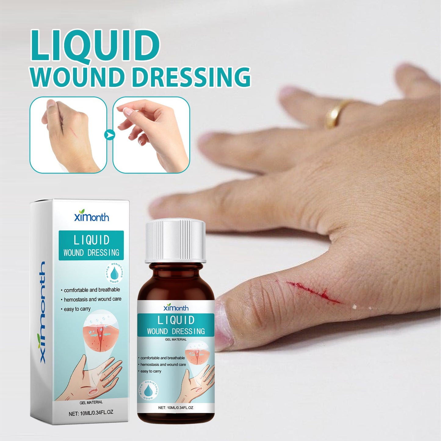 Wound Repair Solution For Redness, Swelling And Discomfort Of The Skin - Korvel