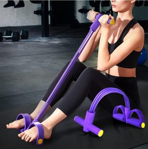 Six tube upgraded sit ups abdominal exercises yoga fitness tension rope multifunctional foot pedal stretcher - Korvel