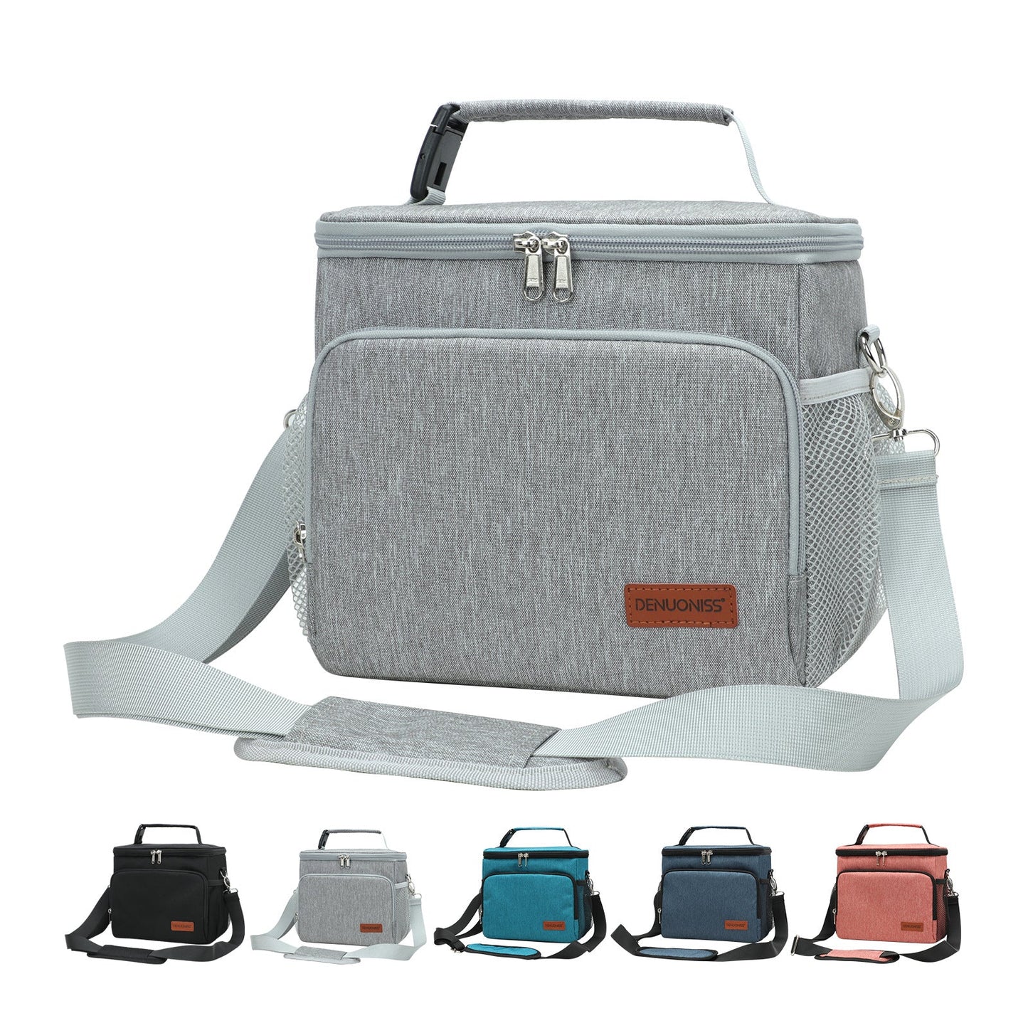 Fashionable and simple outdoor aluminum film waterproof and heat-insulating portable lunch box lunch bag lunch bag - Korvel