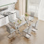Dining table Modern tempered glass dining table 79 ''x39''x30 '' 1105 - Korvel