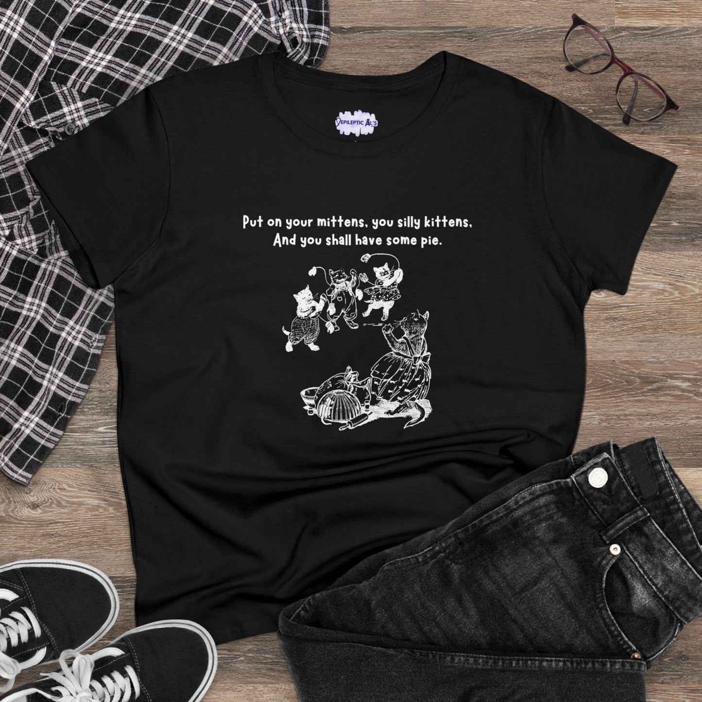 Charming Kittens Women's Cozy Cotton Tee - Korvel