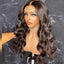 Ladies Wig Natural Buckle Wig Black Big Wave Chemical Fiber Front Lace Long Curly Hair High Temperature Silk Headgear - Korvel