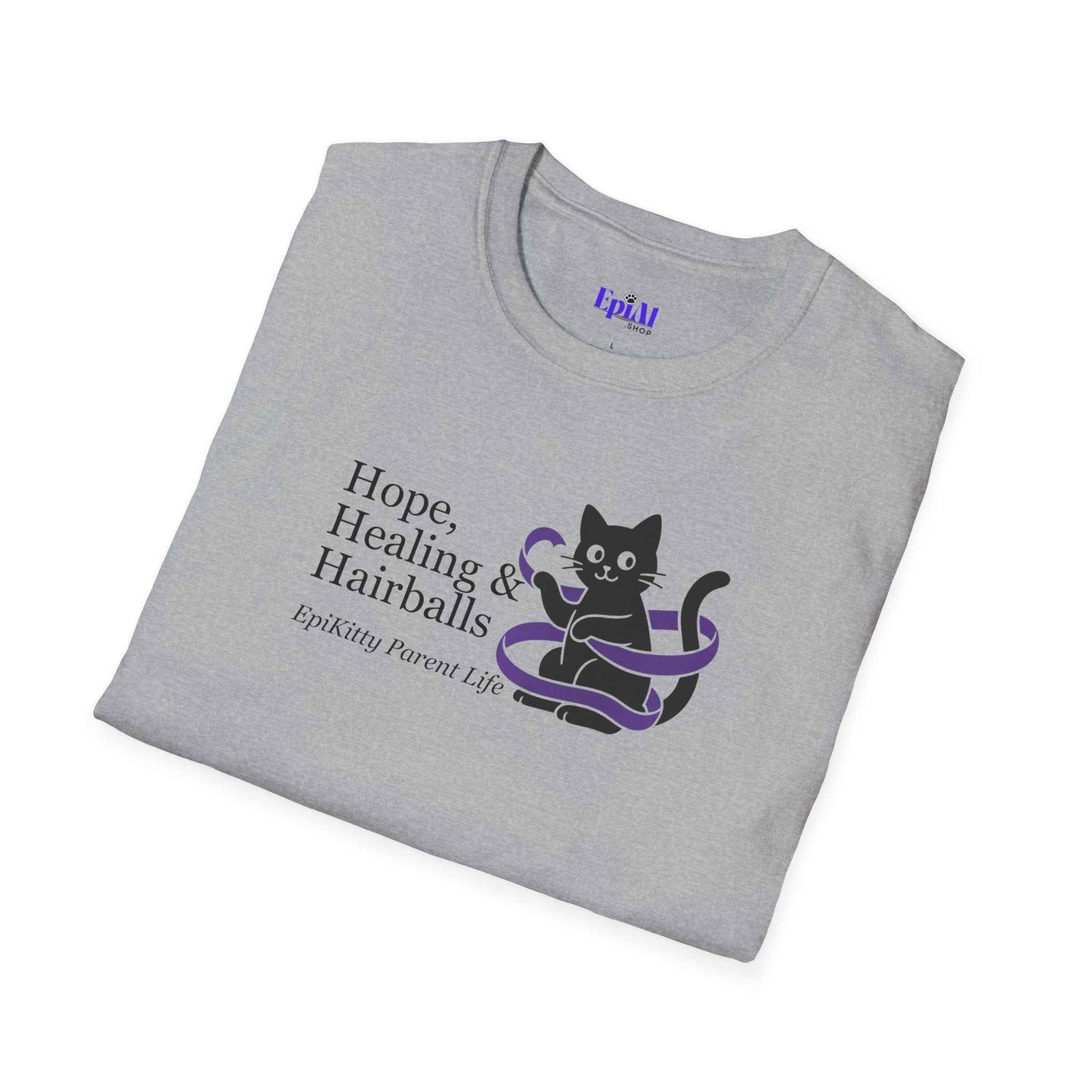 Hope & Hairballs Cat T-Shirt – Epikitty Parent Awareness Tee