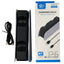 Suitable for PS5 wireless controller dual seat charging P5 controller charging dock with LED display PS5 headphone jack - Korvel