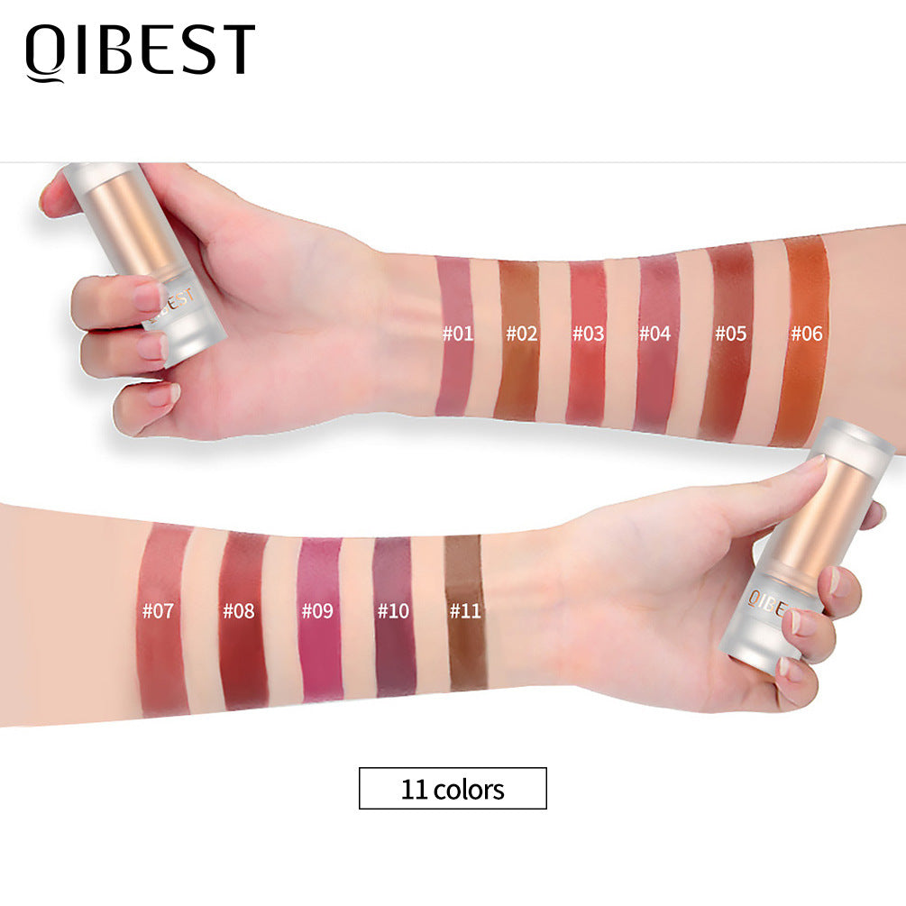QIBEST Labial Mate de Terciopelo - Color de Larga Duración