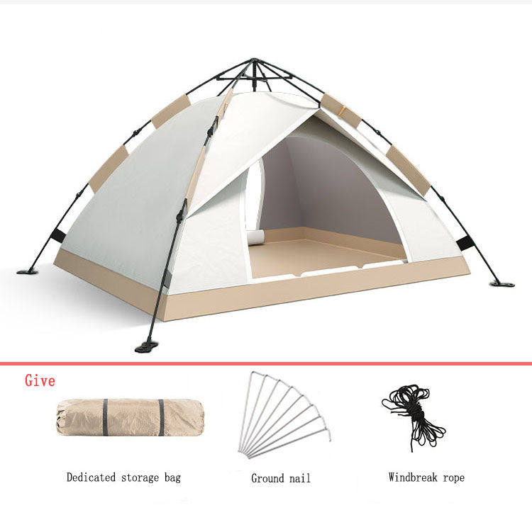 Tente de camping de plage automatique premium avec deux portes