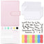 Carnet de budget à anneaux A6 - Cuir PU Macaron