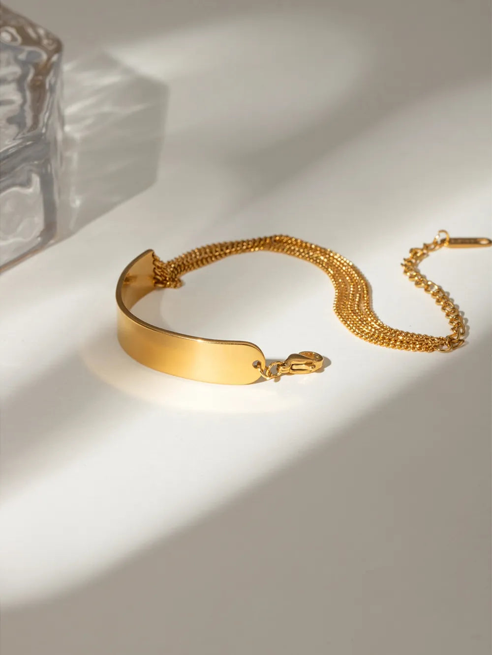 18K Gold-Plated Stainless Steel Bracelet - Korvel