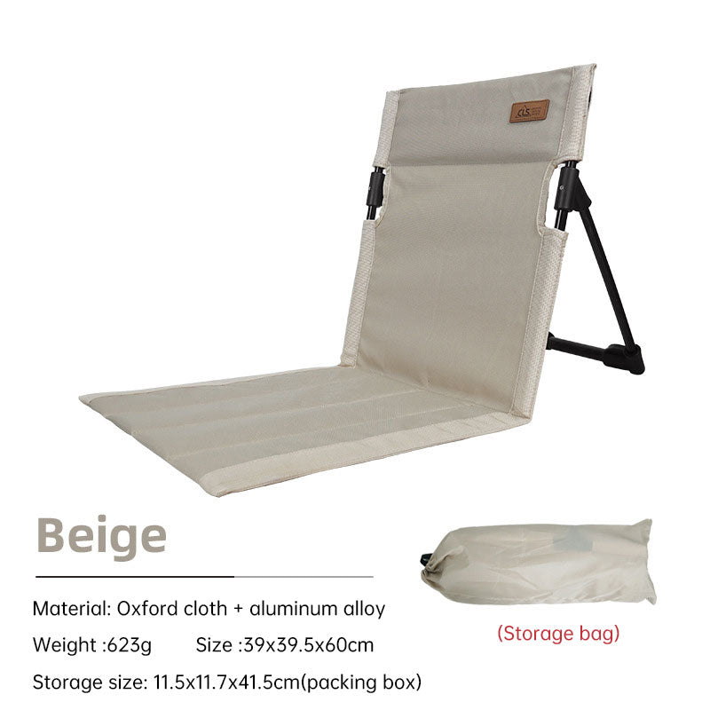 Outdoor camping backrest cushion chair portable folding chair tent leisure chair balcony park lawn picnic chair - Korvel
