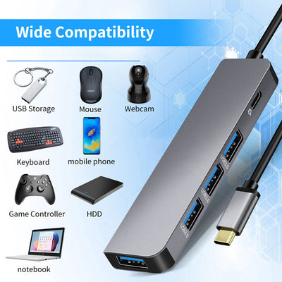 Premium Type-C USB Hub with Multi-Interface Expansion