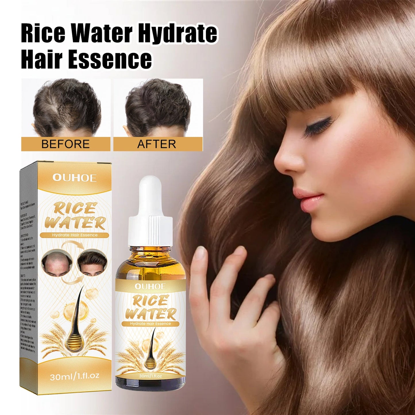 Hair Conditioning Essence, Repair Dull Smooth Hair And Scalp Massage Treatment Hair Conditioning Essence - Korvel