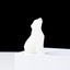 Natural Crystal Wolf Cub Carving - Premium Home Decor