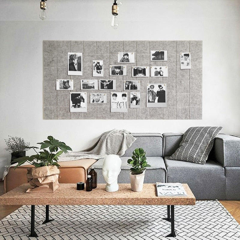 Nordic Style Felt Letter Note Board Message Board Home Decor Office Planner Schedule Board Photo Display Wall Decoration - Korvel