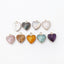 Women Jewelry  12.5mm Small Lovely Heart Pendant Labradorit Aventurine Opal Rose Crystal Quartz Stone Pendant DIY for Necklace - Korvel