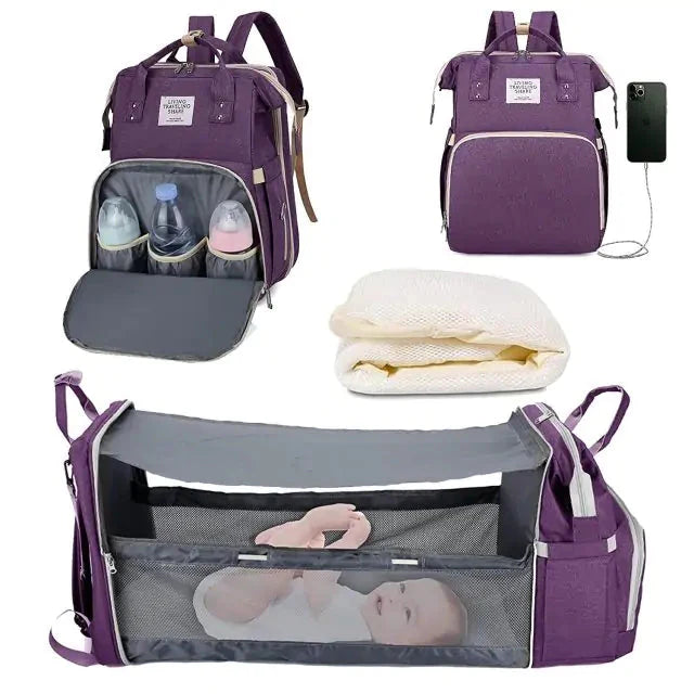 Cama portátil para bebés para viajar y en casa