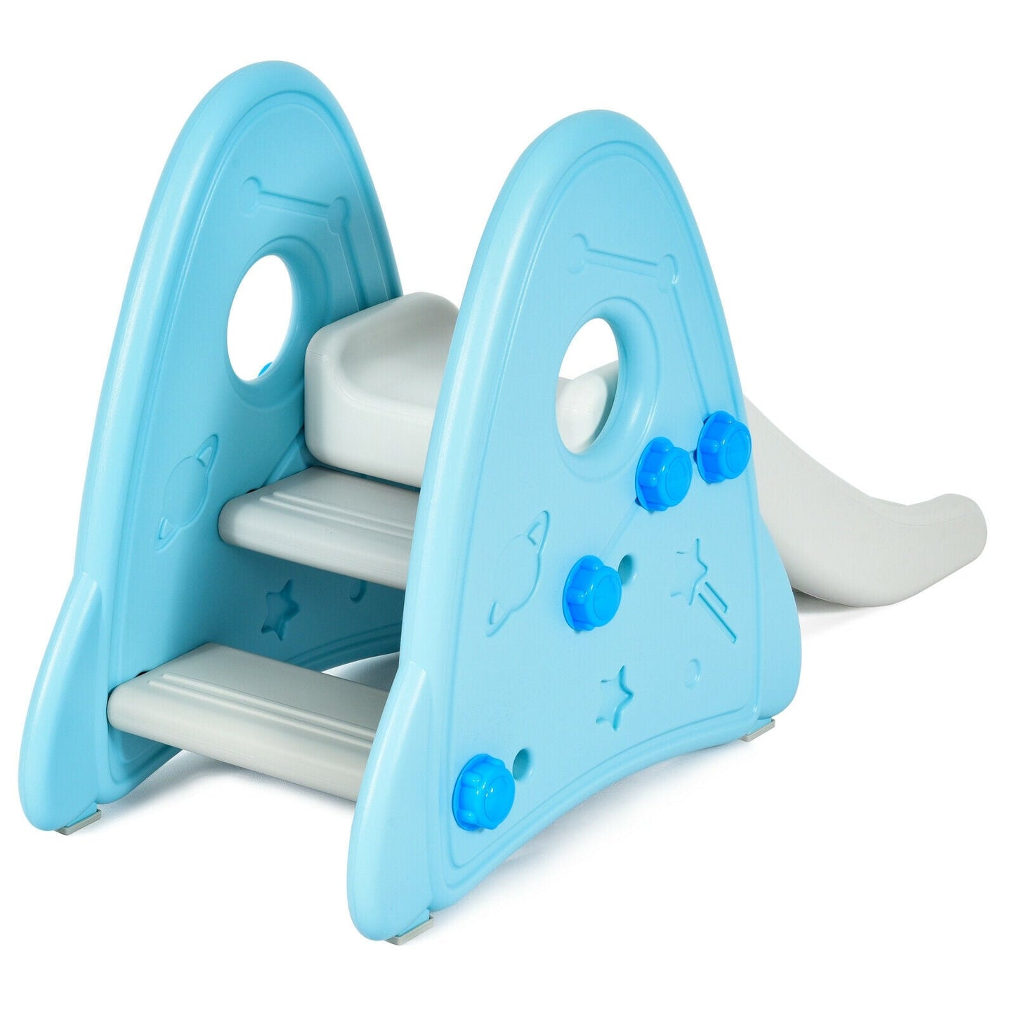 Freestanding Baby Slide Indoor Climber Set - Blue