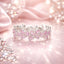 Anillo de plata esterlina 925 con esmalte y chapado en platino - Talla 6