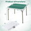 Table de Mahjong Pliable de 35 Pouces pour 4 Joueurs avec Porte-Gobelets - Vert