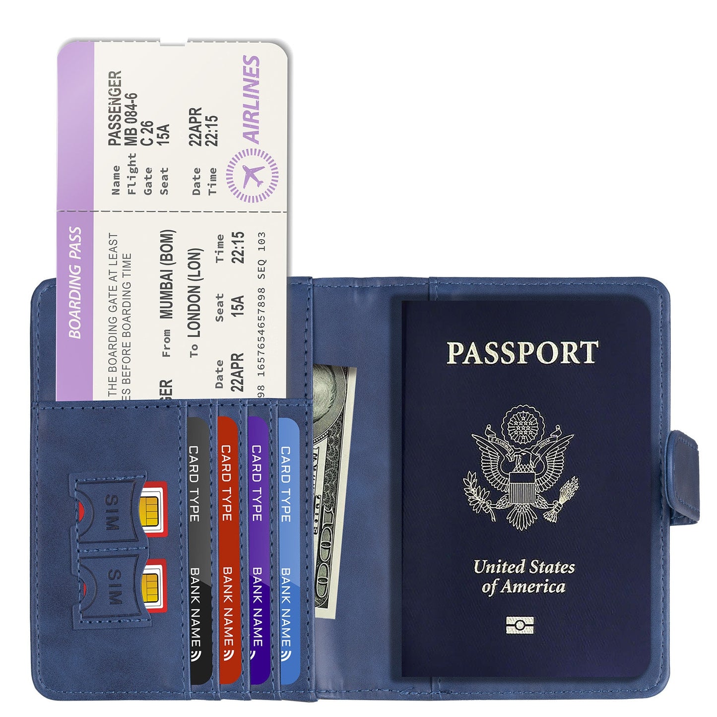 Housse de passeport anti-magnétique canadienne Buckle